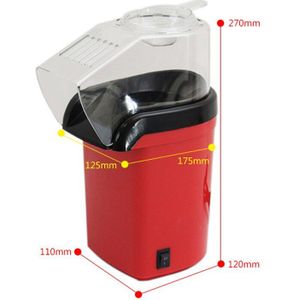 1200W Mini Huishoudelijke Gezonde Air Olie-Gratis Popcorn Maker Machine Corn Popper Voor Thuis Keuken