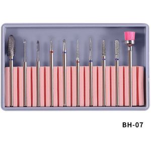 Nail Drill Bits Set Keramiek Hardmetalen Legering Elektrische Set Van Polijsten Gereedschap Manicure Machine Nail Gereedschap