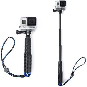 1 Set Uitschuifbare Pole Mini Selfie Stok Waterdichte Monopod Blauw Voor Gopro Hero 4/3/3 +