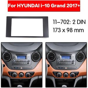 2 din Autoradio Dashboard voor HYUNDAI i-10 Grand 217 + Stereo Fascia Dash CD Trim Installatie Kit 11 -702
