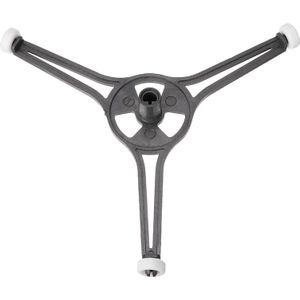 Mayitr Magnetron Roller Ondersteuning Gids Ring Glas Draaitafel Ondersteuning Stand Platte Plaat Houder Met Triple Arm Voor Koken Tool