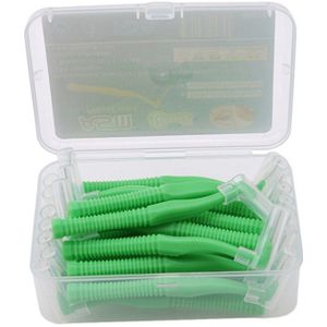 L Vorm Push-Pull Rager 20 Stks/doos Oral Care Tanden Bleken Dental Tooth Pick Tand Orthodontische Tandenstoker Tandenborstel