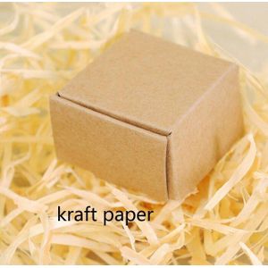 Bonbondoos zak chocolade papier pakket voor Verjaardag Bruiloft gunst Decor levert DIY handgemaakte vintage craft papier Wh