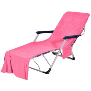 Zomer Komende Solid Strand Stoel Handdoek Polyester Strand Stoel Cover Chaise Lounge Handdoek Cover Voor Zwembad Ligstoel Hotel