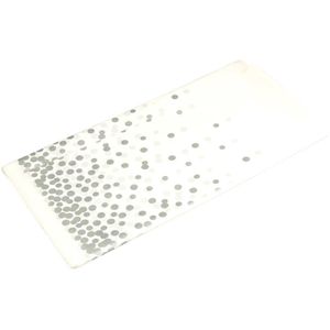 Originele D & Z Tafel Cover Wegwerp Zilver Dot Plastic Tafelkleed Bruiloft Eetkamer Bbq Gebruik Bureau Doek