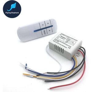 AC220V 1 Ontvanger + 1 Controller Lamp Afstandsbediening Smart Draadloze Schakelaar 20 M 1 2 3 Manieren Voor LED plafondlamp Kroonluchter