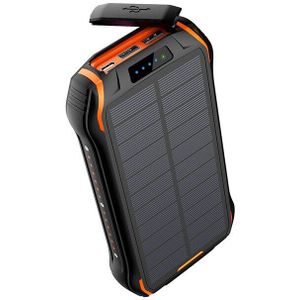 26800Mah Solar Power Bank 10W Snelle Qi Draadloze Oplader Voor Iphone Samsung Pd 18W Draagbare Powerbank Externe batterij Poverbank