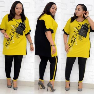 2 Twee Stuk Vrouwen Set Kleding Afrikaanse Vrouwen Afrikaanse Kleding Fashiki Afrika Pak Top En Broek Elastische Party Plus size Suits