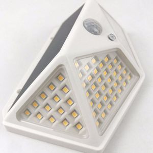 100 Led Solar Light Outdoor Waterdichte 4-Side Solar Zonlicht Powered Lamp Pir Motion Sensor Wandlamp Voor Tuin decor