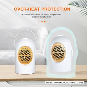 400W Elektrische Ventilator Kachel Mini Draagbare Tafelblad Desktop Fan Heater Snelle Verwarming Warme Lucht Blower Office Home Warmer Fan