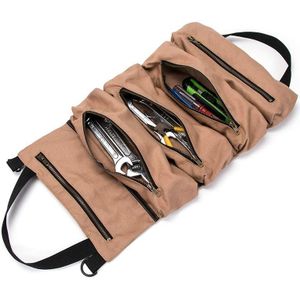 Super Tool Roll, Grote Wrench Roll, Grote Tool Roll Up Tas, Canvas Tool Organizer Emmer, tool Roll Up Pouch, Handige Kleine Tool Tas