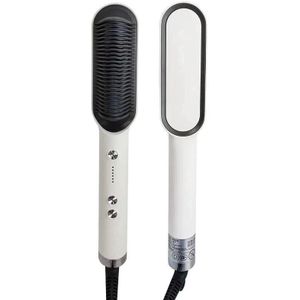 Ptc Verwarming Stijltang Krultang Borstel Haar Elektrische Kam Borstel Keramische Straight Curler Iron Nat Droog Haarverzorging tool