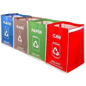 Aparte Recycling Afvalbak Tassen Voor Keuken Kantoor In Huis-Recycle Vuilnis 37Mb