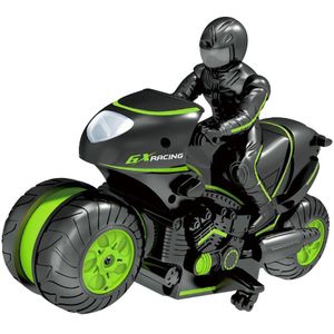 2.4GHz Wireless Birthday Kids Toy USB Rechargeable Led Racing RC Motorcycle 360 Degree Rotation High Speed Stunt Drift