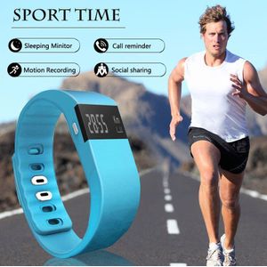 Mode TW64 Sport Smart Band Horloges Vrouwen Mannen Unisex Intelligente Armband Polsband Klok