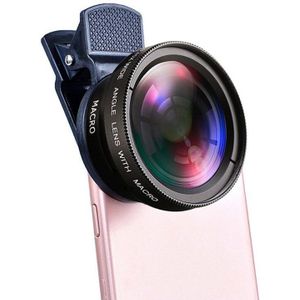 Tongdaytech Mobiele Telefoon Lens 0.45x Super Groothoek 12.5x Macro Hd Camera Lens Voor Iphone 12 11 8 7 6 xs Huawei Xiaomi Samsung