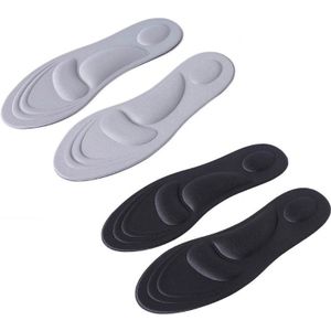Unisex 4D Sport Spons Zachte Hoge Hak Schoenen Inlegzolen Arch Ondersteuning Orthopedische Massage Pijnbestrijding Insert Kussen Pads Schokdemper