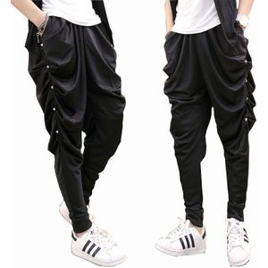 Mannen Lente Zomer Klinknagel Harembroek Punk Hip Hop Crotch Baggy Broek Nachtclub Podium Joggers Kostuum Mannen Casual Streetwear