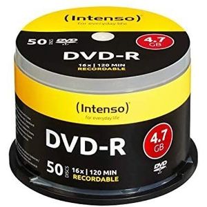 Intense 4101155 - Pack Van 50 DVD-R, 16x, 4.7 Gb