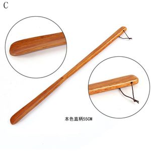 9 Stijlen Professionele Houten Schoenlepel Lifter Shoehorn Craft Houten Lange Steel Schoenlepel