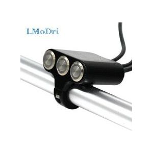 Lmodri Motorfiets Schakelaar 22 Mm Stuur Schakelaars Koplamp Gevaar Rem Mistlamp Op-Off Aluminium Met Indicator Gemodificeerde Diy