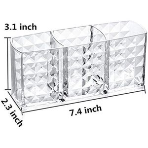Acryl Cosmetische Opbergdoos Make Borstel Houder Organizer Lippenstift Wenkbrauwpotlood Badkamer Opslag Display Stand Diamond