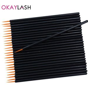 Okaylash 50 Stks/partij Wegwerp Eyeline Borstels Eye Liner Applicators Micro Cosmetische Makeup Tools