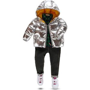 Winter Jas Kinderen Baby Jongens Meisjes Herfst Down Katoen Jassen Warme Jassen Kinderen Snowsuit Bovenkleding Jaar Kapmantel