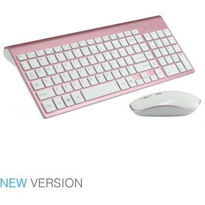 Seenda Usa Spanje Toetsenbord Draadloze Muis Set 102 Toetsen 2.4 Ghz Ultradunne Draadloze Toetsenbord Muis Set Full Size Voor computer Pc