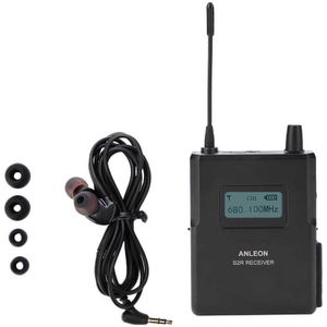 Voor Anleon S2-R Hoge Gevoeligheid Antenne Draadloze Podium Monitor 670-680Mhz Helder Geluid Ontvangers Stage Monitor Met Koptelefoon