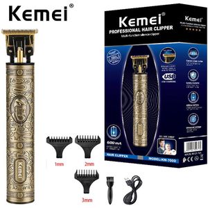 Kemei Professionele Mentrimmer Baard Elektrische Clipper Barbe Haar Snijmachine Herzien Om Outliner Trimmer Tondeuses Mannen