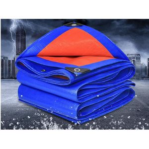 2mX3m Blue En Orange Outdoor Commodity Cover Doek, Waterdicht Materiaal, Regen Materiaal, Truck Tarp.