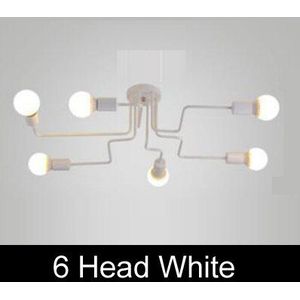 Zwarte Goud Nordic Moderne Kroonluchter Verlichting Woonkamer Slaapkamer Ijzer E27 Loft Industriële Vintage Kroonluchter Light Lustre