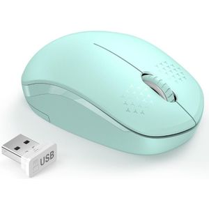 Seenda 2.4G Draadloze Muis Voor Laptop Desktop Stille Muizen Draagbare Mute Muizen Voor Notebook Mini Muis Computer 1600 Dpi mause