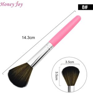 Dame Roze Wit Nail Dust Remover Brush Cleaner Acryl Uv Gel Rhinestones Decor Makeup Nail Art Gereedschap Stof Cleaner Dust borstels