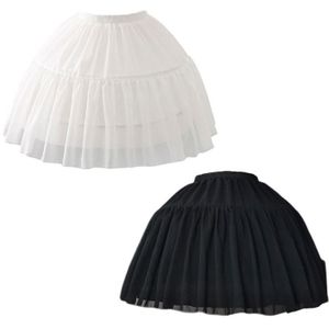 Cosplay Vis-Bone Korte Rok Lolita Carmen Slip Voering Meisjes Rok Verstelbare Petticoat Lolita Petticoat Korte Jurk Puffy Rok