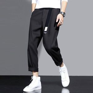 Mannen Pak Broek Zomer Dunne Casual Broek Losse Rechte Broek Mode Capri-Broek Mannen Zomer Jurk Past Pantalon vestir Hombre