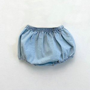 Koreaanse Stijl Peuter Baby Meisjes Korte Kleding Jeans Denim Bloeiers Voor Pasgeboren Baby Jongens Meisjes Zomer Luier Cover Grote Pp korte