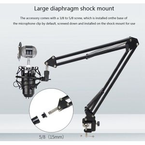 Webcam Stand Cantilever Mobiele Telefoon Microfoon Live-uitzending Desktop Cantilever Vouwen Metalen Standaard