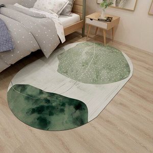 Ovale Tapijt Woonkamer Slaapkamer Antislip Zachte Mooie Decoratieve Floor Mat