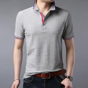 Zomer Mannen Polo Shirt Kleding Puur Katoen Mannen Business Casual Mannelijke Polo Shirt Korte Mouw Ademend Shirt