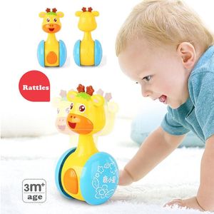 Baby Herten Rammelaars Roly-Poly Tumbler Speelgoed Pop ABS Zoete Bel Muziek Musical Leren Onderwijs Speelgoed Voor Kinderen