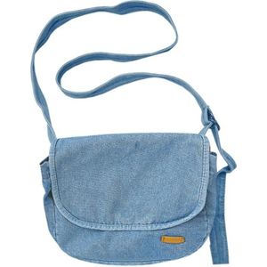 Retro klassieke Schoudertas Canvas Messenger Effen Kleur Herbruikbare Denim Schouder Crossbody Tas Toevallige Portemonnee voor Vrouwen