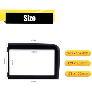 Longshi Dubbele Din Installeren Dash Bezel Trim Kit Voor 1999-2006 Volvo S80 Dash Kit Dvd Gps Decoratieve Frame dashboard Panel 2din