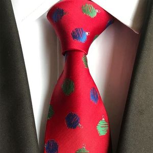 Kerst Stropdas Mannen Polyester Stropdassen Rode Banden Voor Bruiloft Pakken Hals Tie Gravata Corbatas