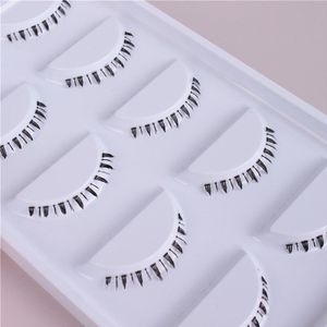 5 paar Pure Handgemaakte Wimpers Natuurlijke Onderste Wimpers Valse Wimpers Pack Lot Bodem Wimpers Makeup Tools B06