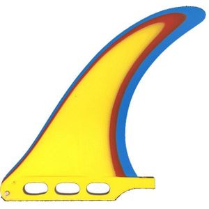 7 Inch Kleurrijke Longboard Fin Geel Surfplank Enkele Fin Voor Surfen