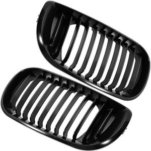 1 Paar Matzwarte Grille Grill Fit Voor 02-05 E46 4D Sedan 318I 320I 323I 328I