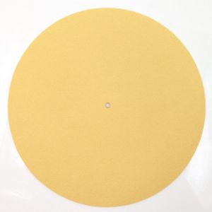 Vilt Draaitafel Platter Mat LP Slip Mat Audiophile 3mm dikke Slipmat voor LP Vinyl Record in Gele Kleur