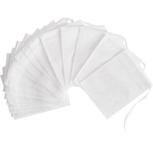 400 Pack Thee Filter Zakken, Wegwerp Papier Thee Zak Met Koord Voor Losse Thee, koffie (Wit, 2.75X3.54 In)